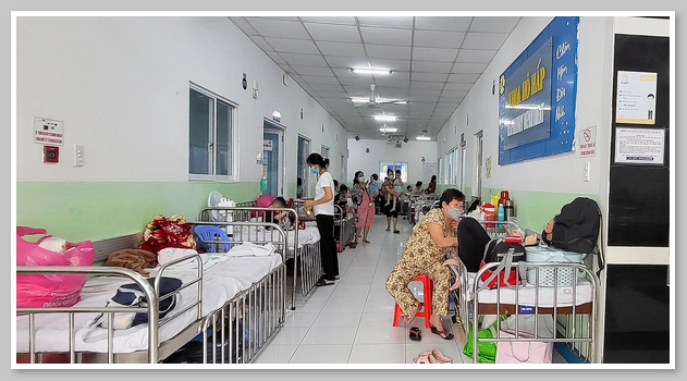 Phòng bệnh tại bệnh viện Nhi đồng 2 được trang bị cơ sở vật chất đầy đủ cho bệnh nhân 