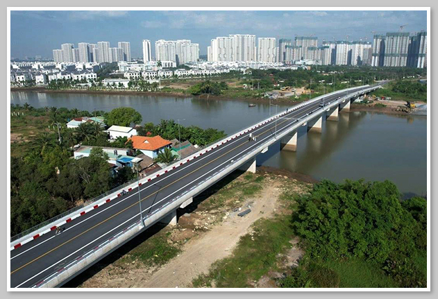 Cầu Long Đại là công trình kết nối trực tiếp phường Long Phước và Long Bình, TP. Thủ Đức
