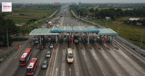 Điểm thu phí trên đường cao tốc Thành phố Hồ Chí Minh Trung Lương