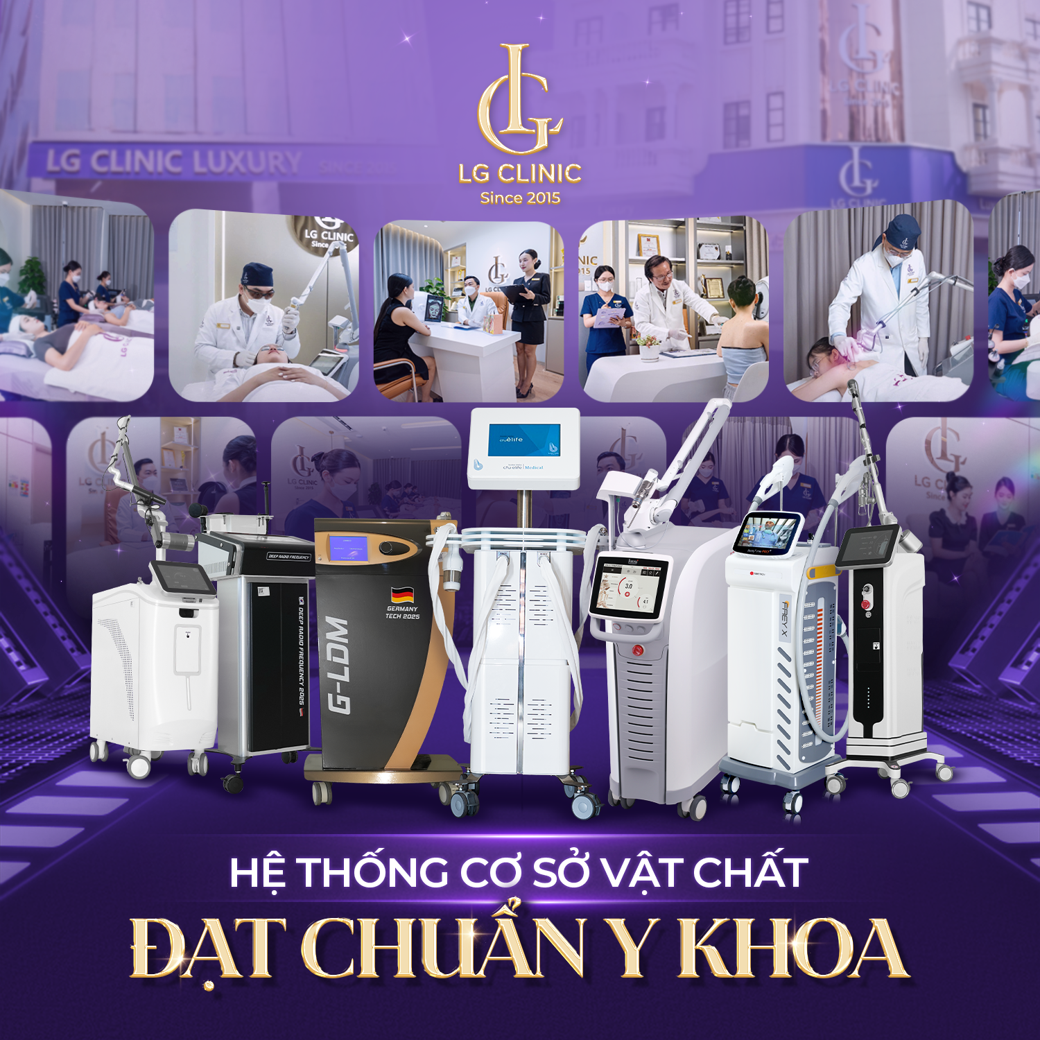 LG Clinic đầu tư hàng triệu đô để sở hữu các loại máy móc điều trị tiên tiến trên thế giới