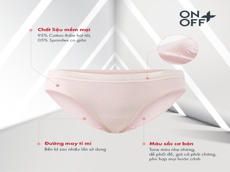 Một trong những điểm mạnh nổi bật của ONOFF là chất liệu