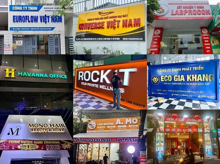 Đơn vị làm bảng hiệu giá rẻ