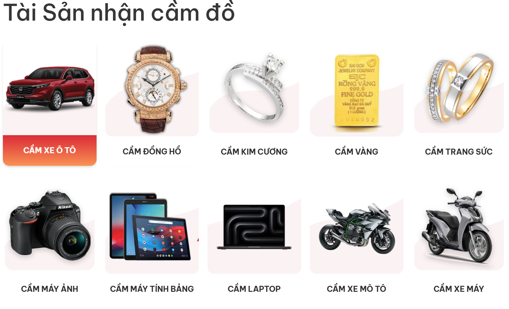 dịch vụ cầm đồ t2